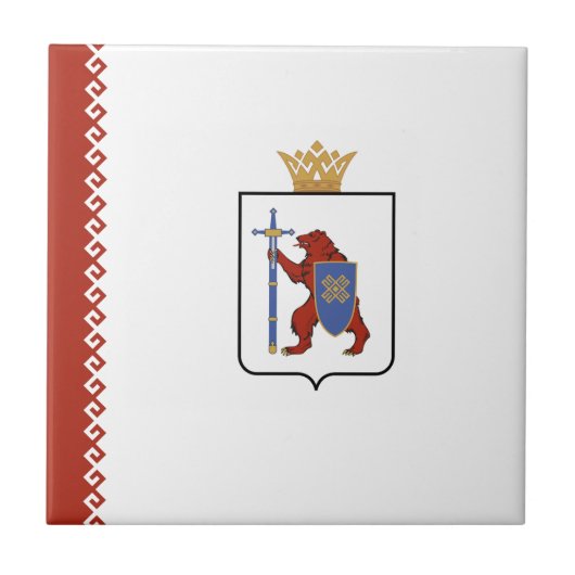 マリ・エル共和国旗 タイル (正面)