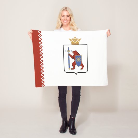 マリ・エル共和国旗 フリースブランケット (インサイチュ)