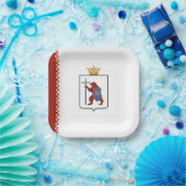 マリ・エル共和国旗 ペーパープレート (パーティー)