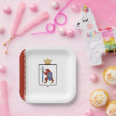 マリ・エル共和国旗 ペーパープレート (パーティー)