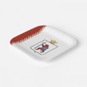 マリ・エル共和国旗 ペーパープレート (傾斜あり)