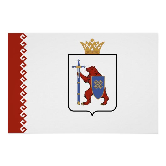 マリ・エル共和国旗 ポスター (正面)