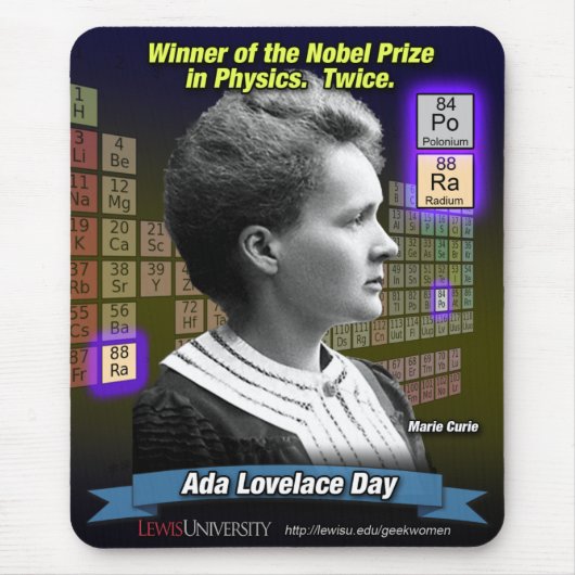 マリ・キュリーのマウスパッド マウスパッド (正面)