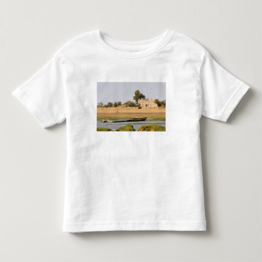 マリ、ジェンネ。ジェンネ近くのバニ川 トドラーTシャツ (正面)