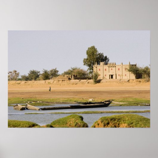 マリ、ジェンネ。ジェンネ近くのバニ川 ポスター (正面)