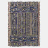 マリ・バマナボゴランフィンパターン スローブランケット (正面縦)