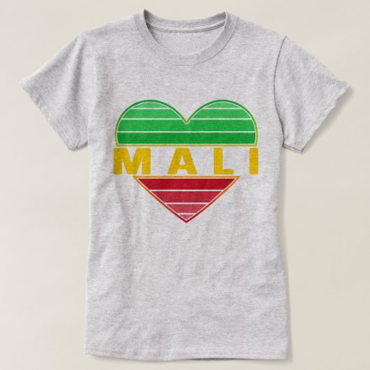 マリ、マリハート Tシャツ (デザイン正面)
