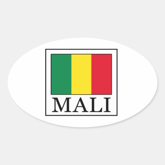 マリ 楕円形シール (正面)