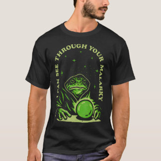 マルアキを看破するカエル魔法使い Tシャツ