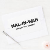 マルイン・ワ今の懸命は?マリノワスギフト 長方形シール (封筒)