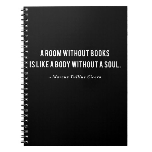 マルカスチュリウスキケロブックス引用文 ノートブック (正面)