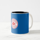 マルカム国旗（オンタリオ州，カナダ） ツートーンマグカップ (正面右)