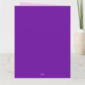 マルカラフルなハートのバレンタイン カード (裏面)