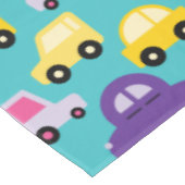 マルカラーおもちゃの車の柄 テーブルクロス (アングル)