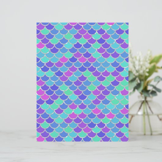 マルカラーのマーメイドスケールスクラップブックペーパー (スタンド正面)