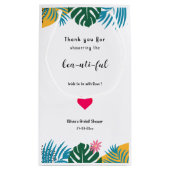 マルカラーの葉 ブライダルシャワー スモールペーパーバッグ (裏面)