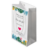 マルカラーの葉 ブライダルシャワー スモールペーパーバッグ (正面アングル)