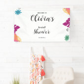 マルカラーの葉 ブライダルシャワー 横断幕 (インサイチュ)