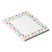 マルカラーの誕生日バルーン シンプル ノートパッド (アングル)