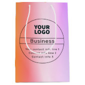 マルカラーオンブレ & 企業/ブランド連絡先情報 ミディアムペーパーバッグ (正面)