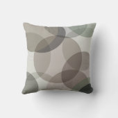 マルカラーグレーアブストラクトサークルファミリーモノグラム クッション (裏面)