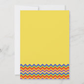 マルカラーシェブロン ティピーの誕生日キャンプ 招待状 (裏面)