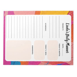 マルカラー抽象日記帳 - 毎日のタスクリスト ノートパッド