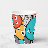 マルカラー落書きモンスター カートゥーン 紙コップ (右)