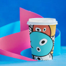 マルカラー落書きモンスター カートゥーン 紙コップ