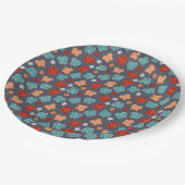 マルカラー蝶の漫画 ペーパープレート (アングル)