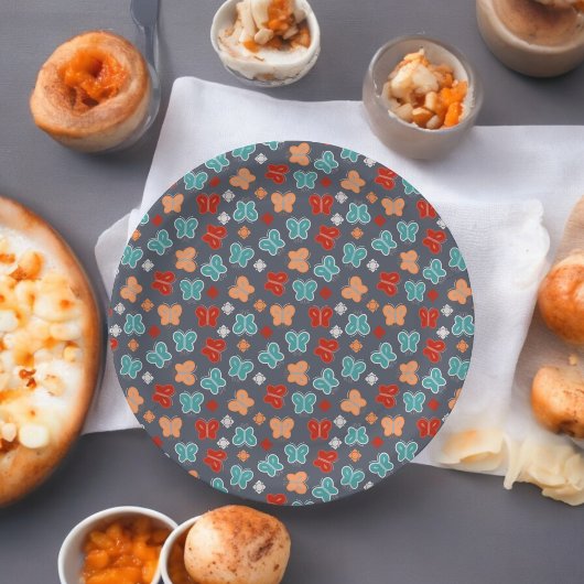 マルカラー蝶の漫画 ペーパープレート