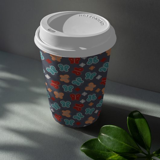 マルカラー蝶の漫画 紙コップ