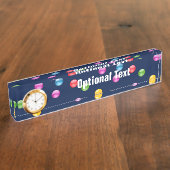 マルカラー シャイニー ポルカドット コンフェッティ DIY 背景 デスクネームプレート (側面)