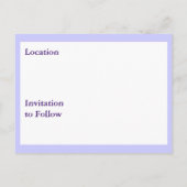 マルカラー ダマスク セーブ・ザ・デート 案内ポストカード (裏面)