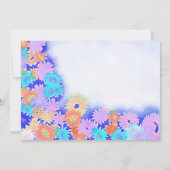 マルカラー ボヘミアンレインボーフラワーウェディング 招待状 (裏面)