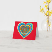 マルカラー ヴァレンタイン ハート サンダーコーブ カード (黄色い花)