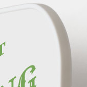 マルガおもしろいリタパーソナライズされたグリーンアンドホワイト ピックルボールラケット (左詳細)