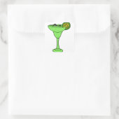 マルガリタおもしろいグラスで泳ぐゲーター スクエアシール (バッグ)