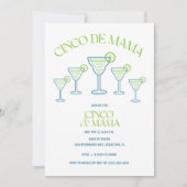 マルガリタおもしろいチンコデママパーティの招待状 招待状 (正面)