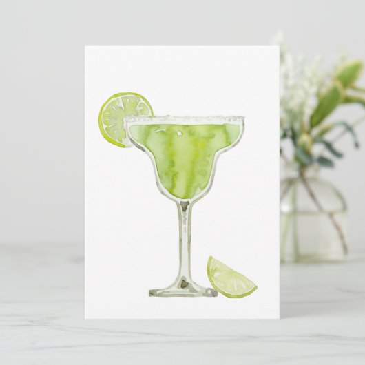 マルガリタウォーターカラー招待状 招待状 (スタンド正面)