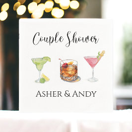 マルガリタオールドコファッションドスモブライダルカップル スタンダードカクテルナプキン