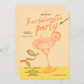 マルガリタカクテルバチェロレッテ 招待状 (正面/裏面)