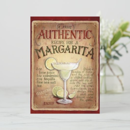 マルガリタカクテルパーティの招待状 招待状 (スタンド正面)