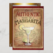マルガリタカクテルパーティの招待状 招待状 (正面/裏面)