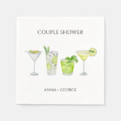 マルガリタカクテルブライダルカップルシャワー スタンダードカクテルナプキン (正面)