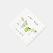 マルガリタカクテルブライダルカップルシャワー スタンダードカクテルナプキン (角)