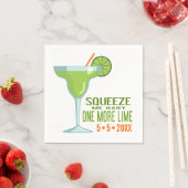 マルガリタカクテル | Squeeze Meベビーもう1つライム スタンダードカクテルナプキン (インサイチュ)