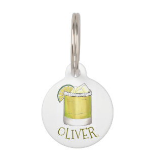 マルガリタサマーカクテルミックスドリンクライム塩 ペット ネームタグ