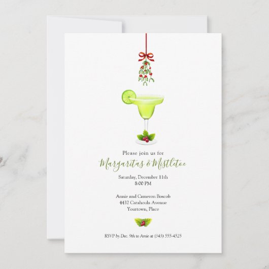 マルガリタスアンドミストレトークリスマスホリデーパーティー 招待状 (正面)