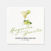 マルガリタスウィズマイセニョリタスブライダルシャワー スタンダードカクテルナプキン (正面)